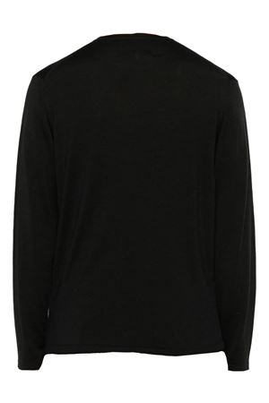 Black wool-silk blend sweater SEVEN GAUGE | PUL002810109